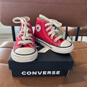 Converse Red Canvas High-Tops